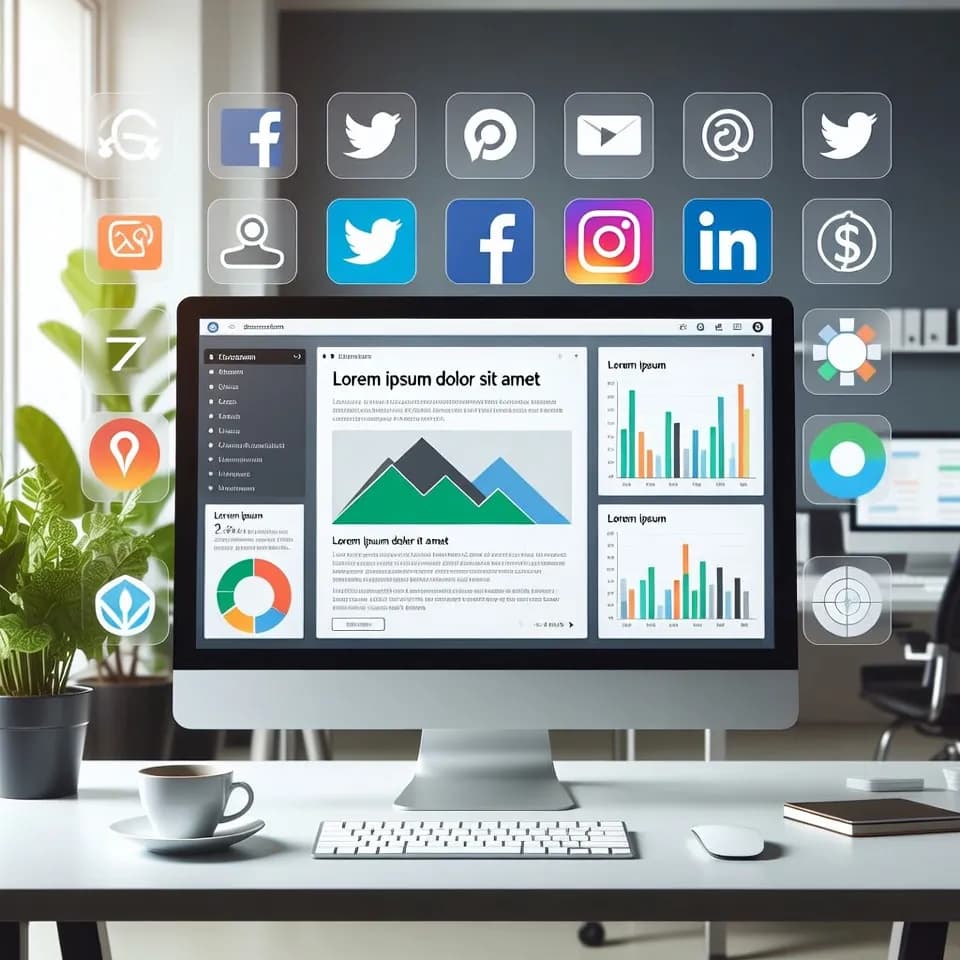 Blog and social media integration dashboard