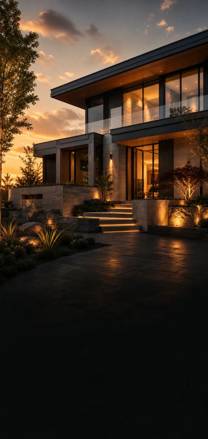 Contemporary home representing immersive real estate listing websites.